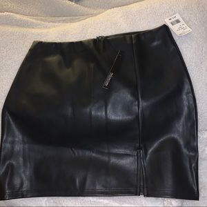 Faux Leather Skirt